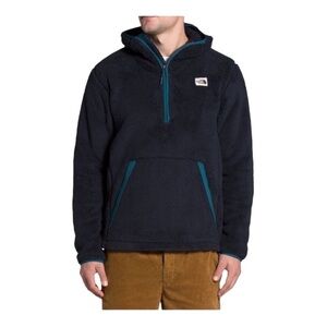The North Face Campshire Hooded Pull Over Sherpa Jacket Size Small BU3